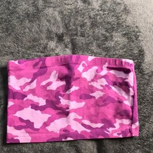 purple camo tube top